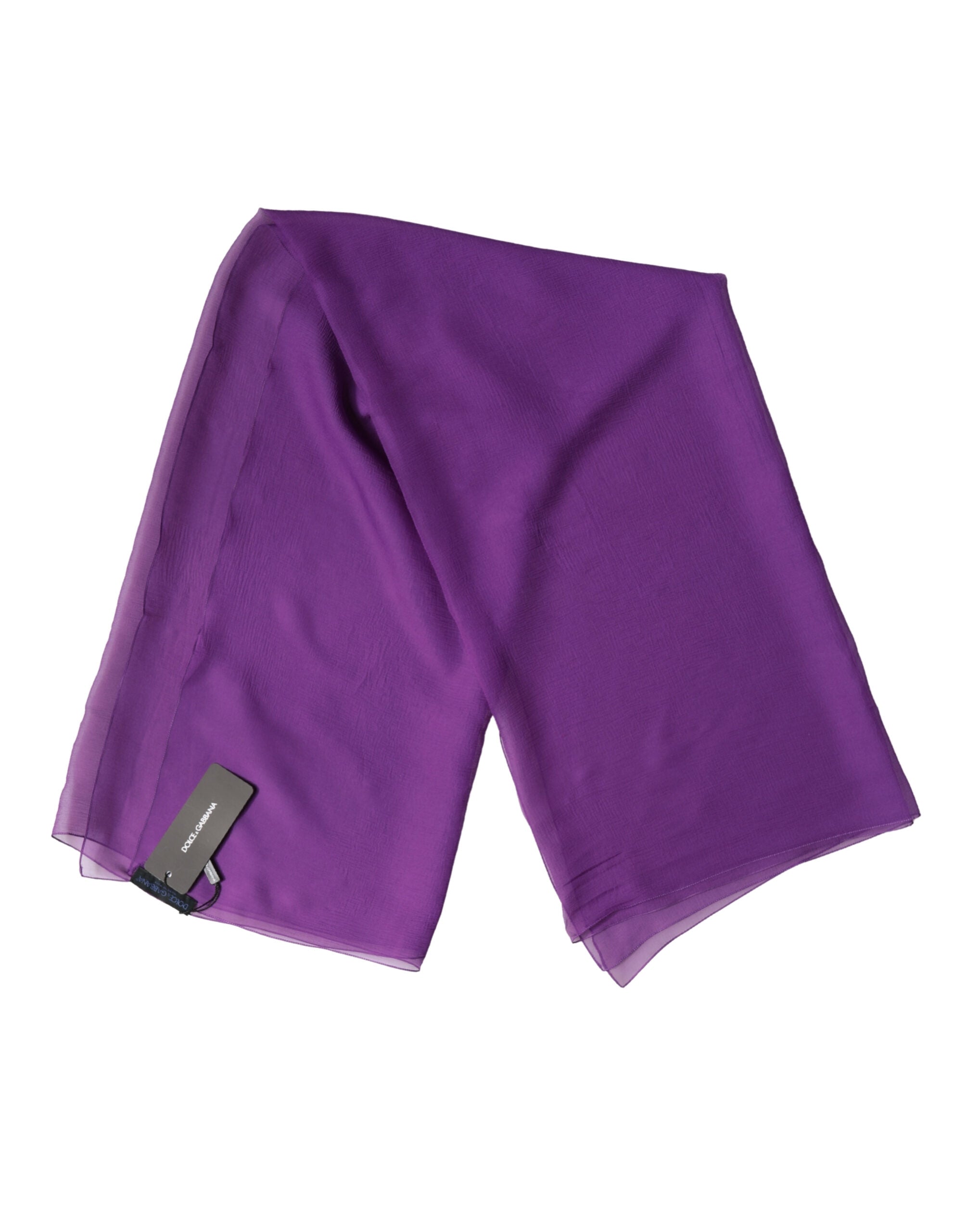 Purpurový hedvábný nákrčník šátek foulard 134 cm x 131 cm šála