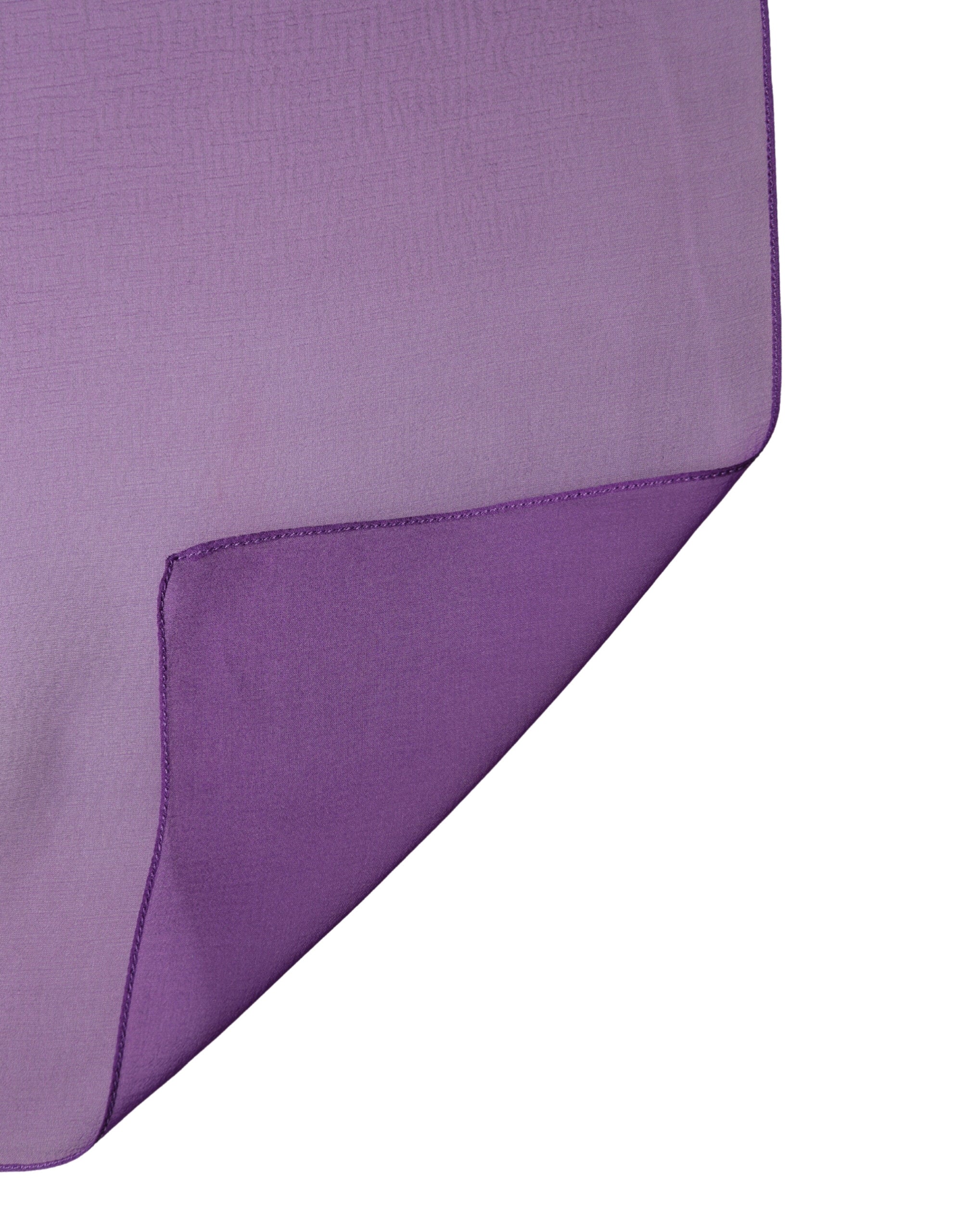 Purpurový hedvábný nákrčník šátek foulard 134 cm x 131 cm šála