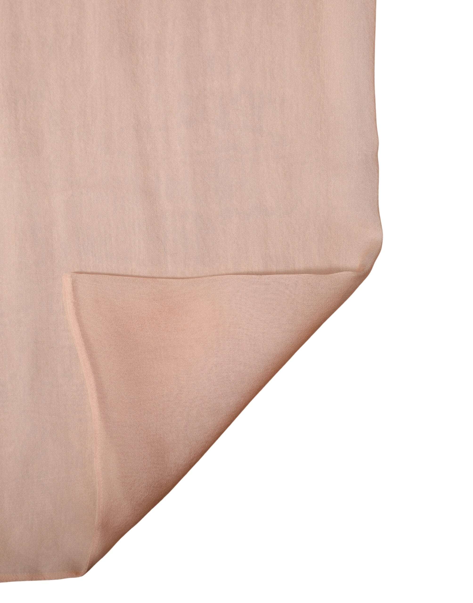 Světle růžová hedvábná šerpa/ovinovací šála 291 cm x 19 cm