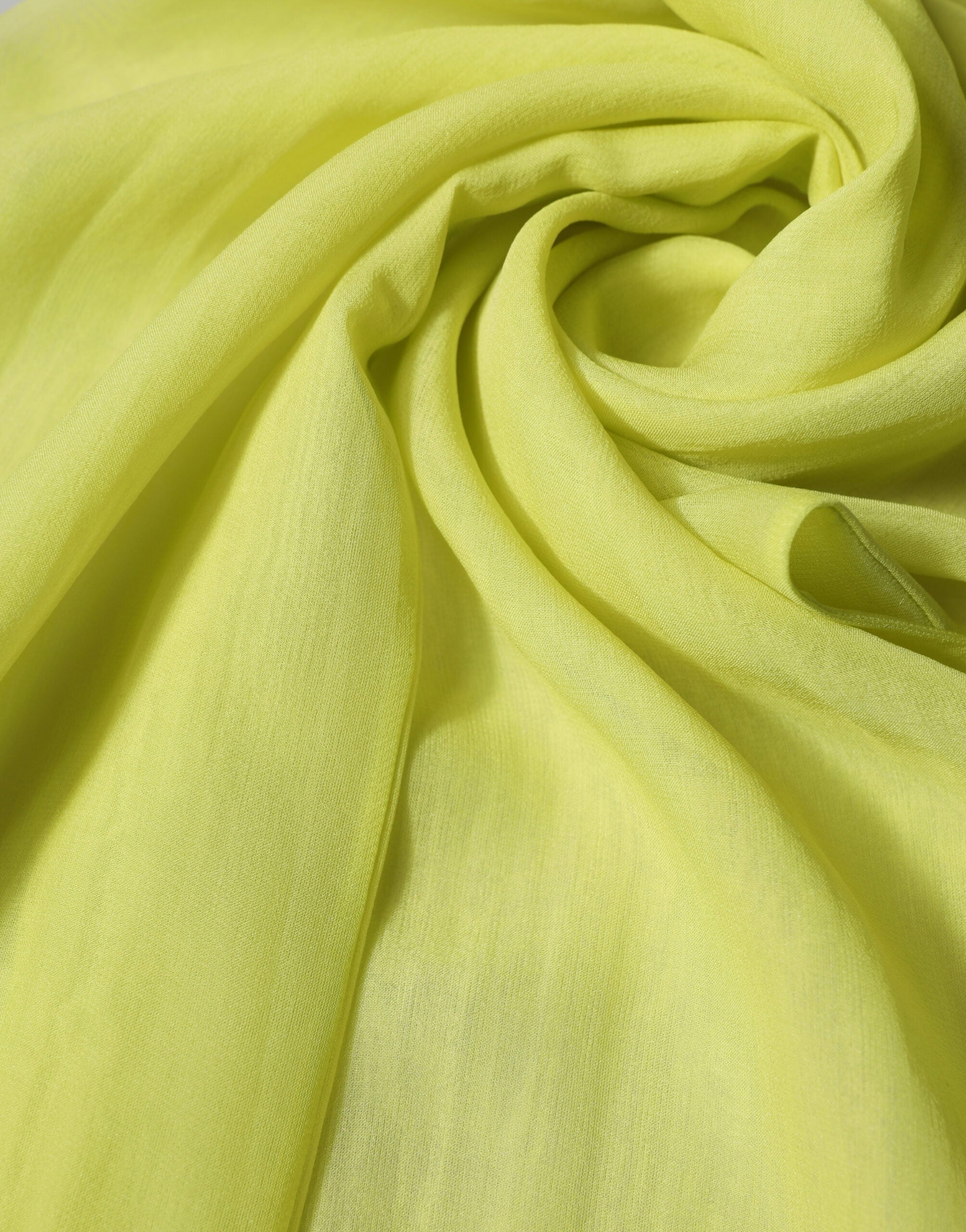 Žluto-zelený hedvábný pás/šerpa/foulard/štóla/šála 292 cm x 19 cm
