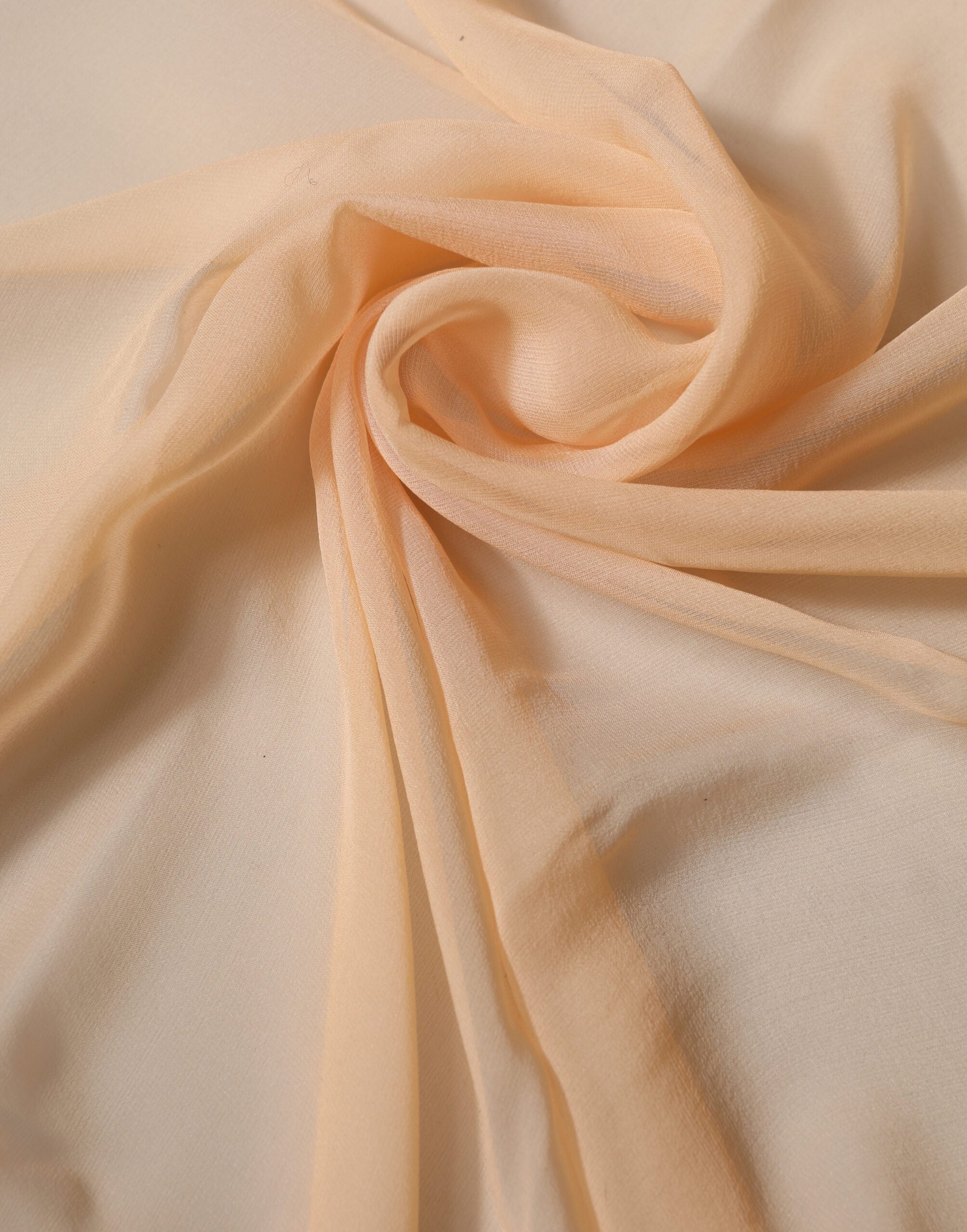 Béžová hedvábná šála/stola/zavinovací šátek na krk 272 cm x 120 cm