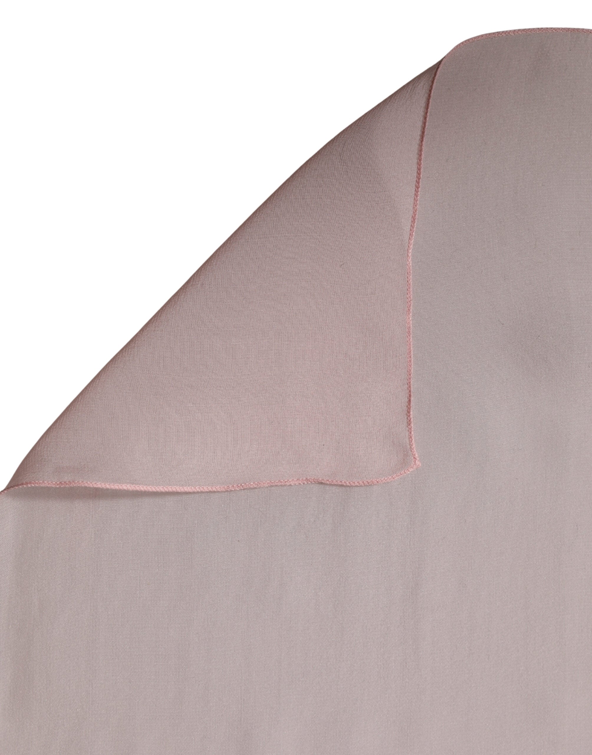 Světle růžová hedvábná šála/štóla/šál na krk 272cm x 120cm