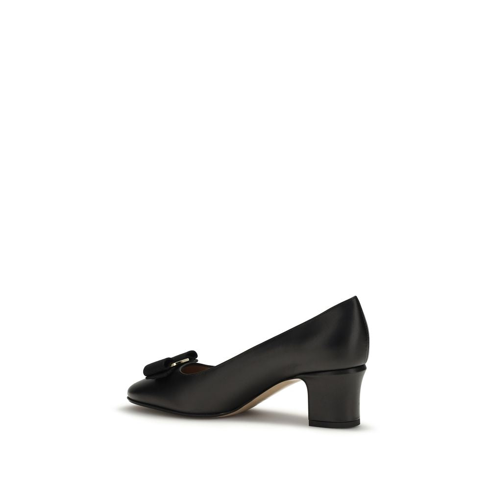 Black Calf Leather Bos Taurus High Heel Pumps