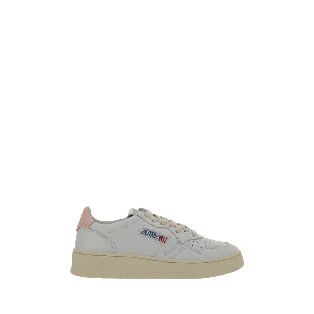 White Calf Leather Bos Taurus Low Top Sneakers