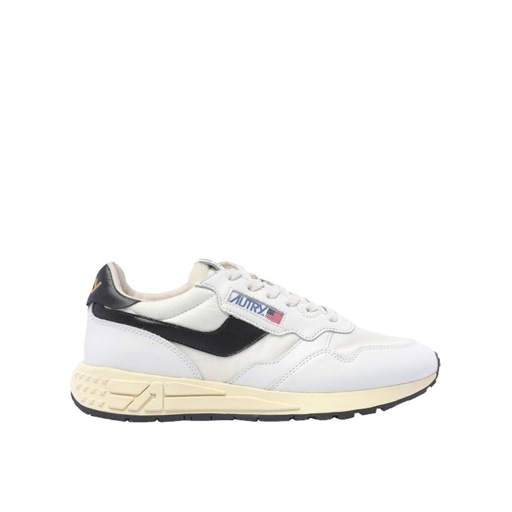 White Leather Low Top Sneakers