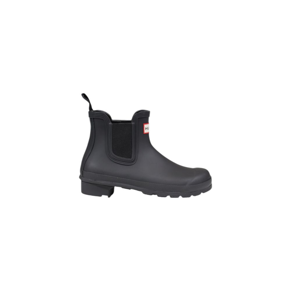 Black Recycled Polyester Ankle Boots