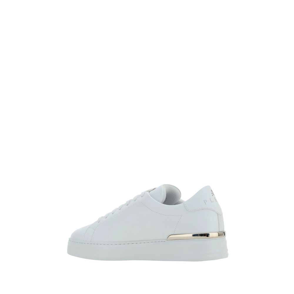 White Calf Leather Bos Taurus Low Top Sneakers