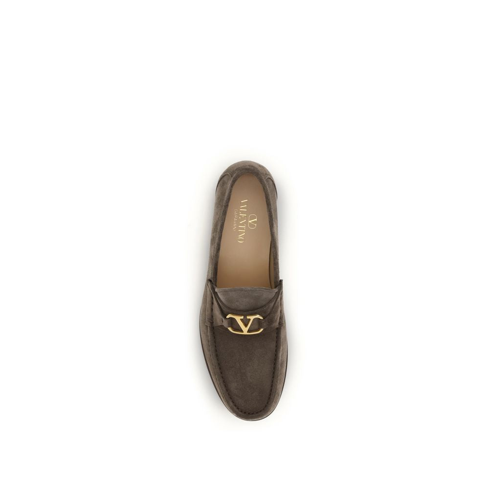 Brown Calf Leather Bos Taurus Slip-On Loafers