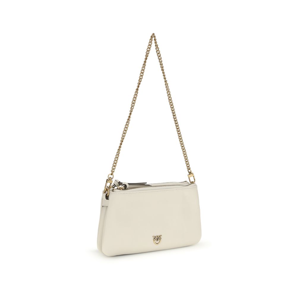 Beige Calf Leather Bos Taurus Shoulder Bag