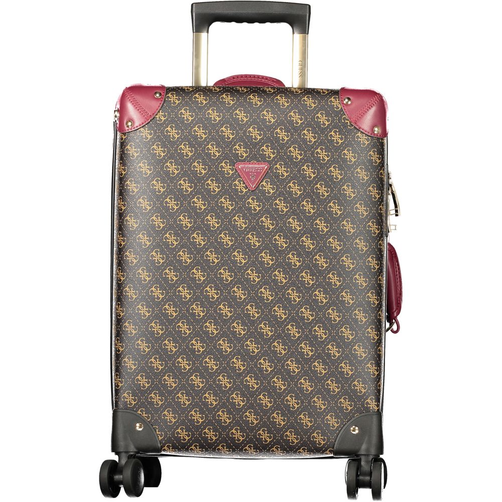 Marrone Poliuretano Women's Travel Trolley