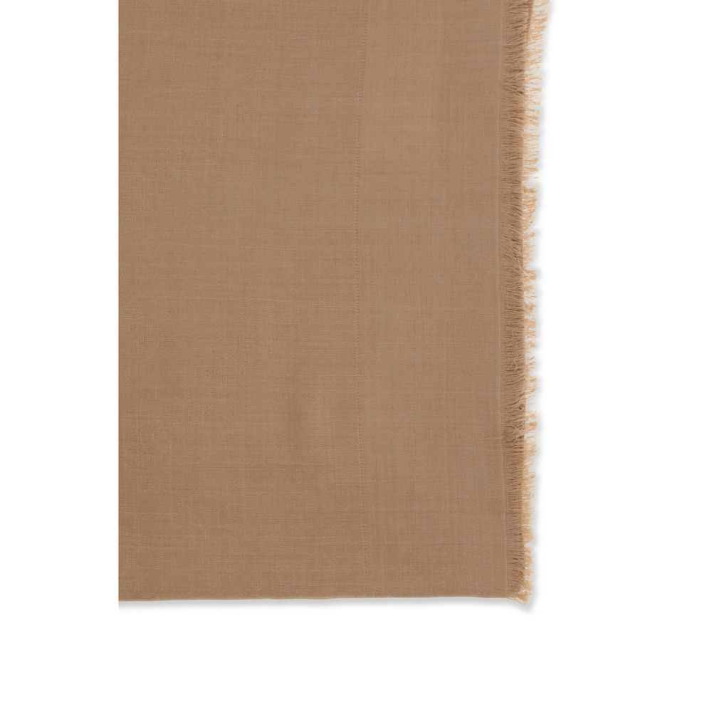 Beige Silk Scarf
