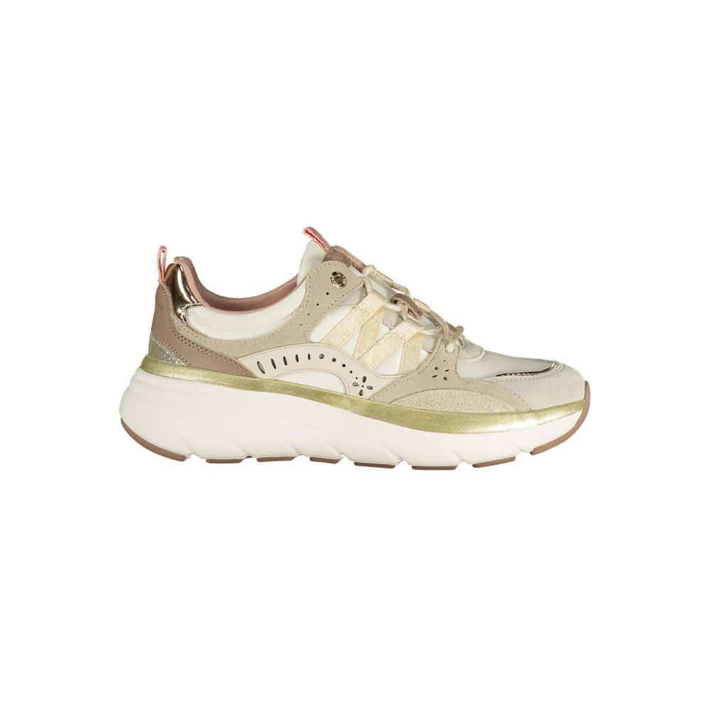 Beige Polyurethane Women Sneaker