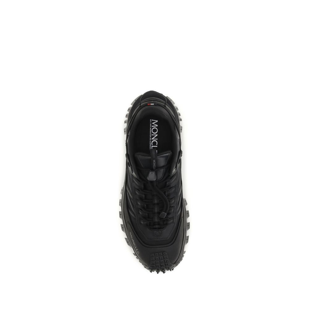 Black Polyamide Athletic Sneakers