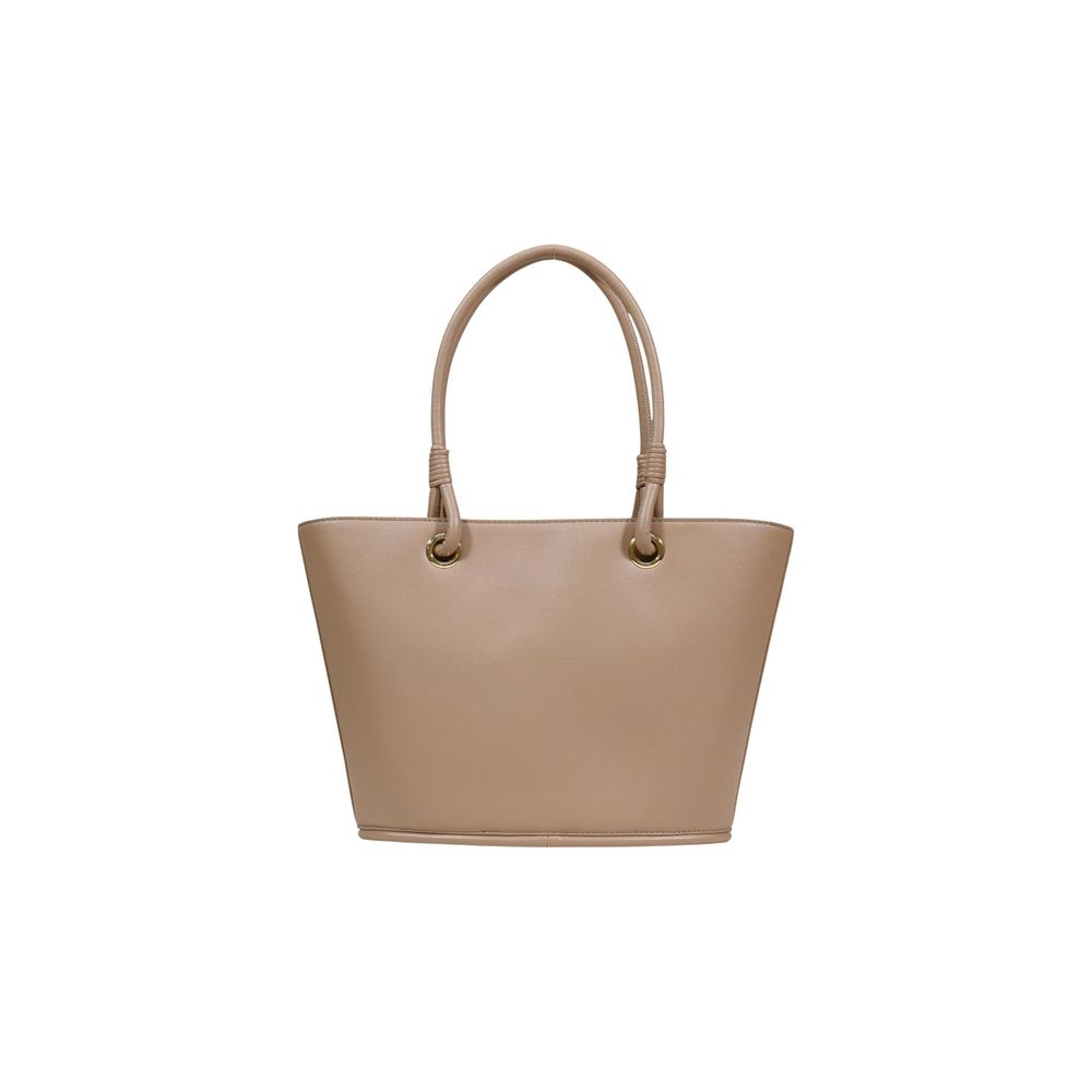 Beige Polyethylene Handbag