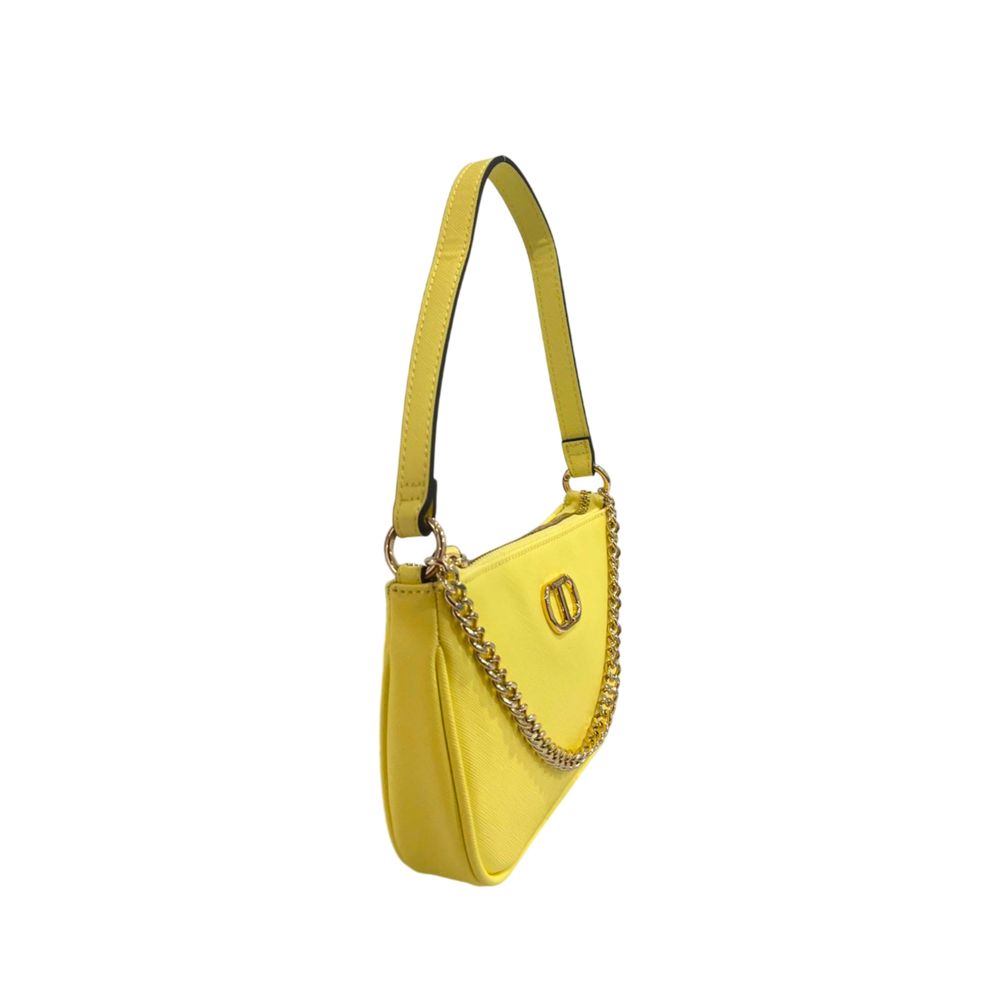 Yellow PU Women Shoulder Bag