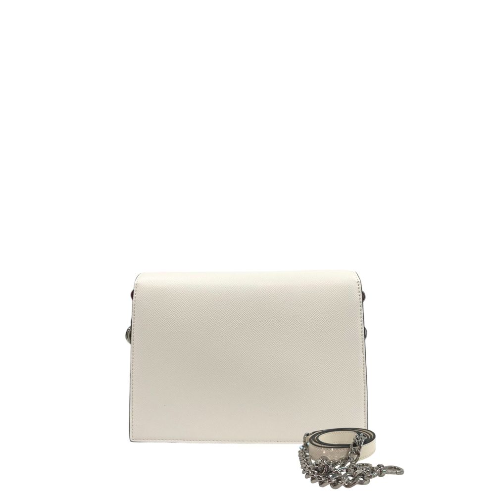 Bílá dámská crossbody kabelka z PU kůže