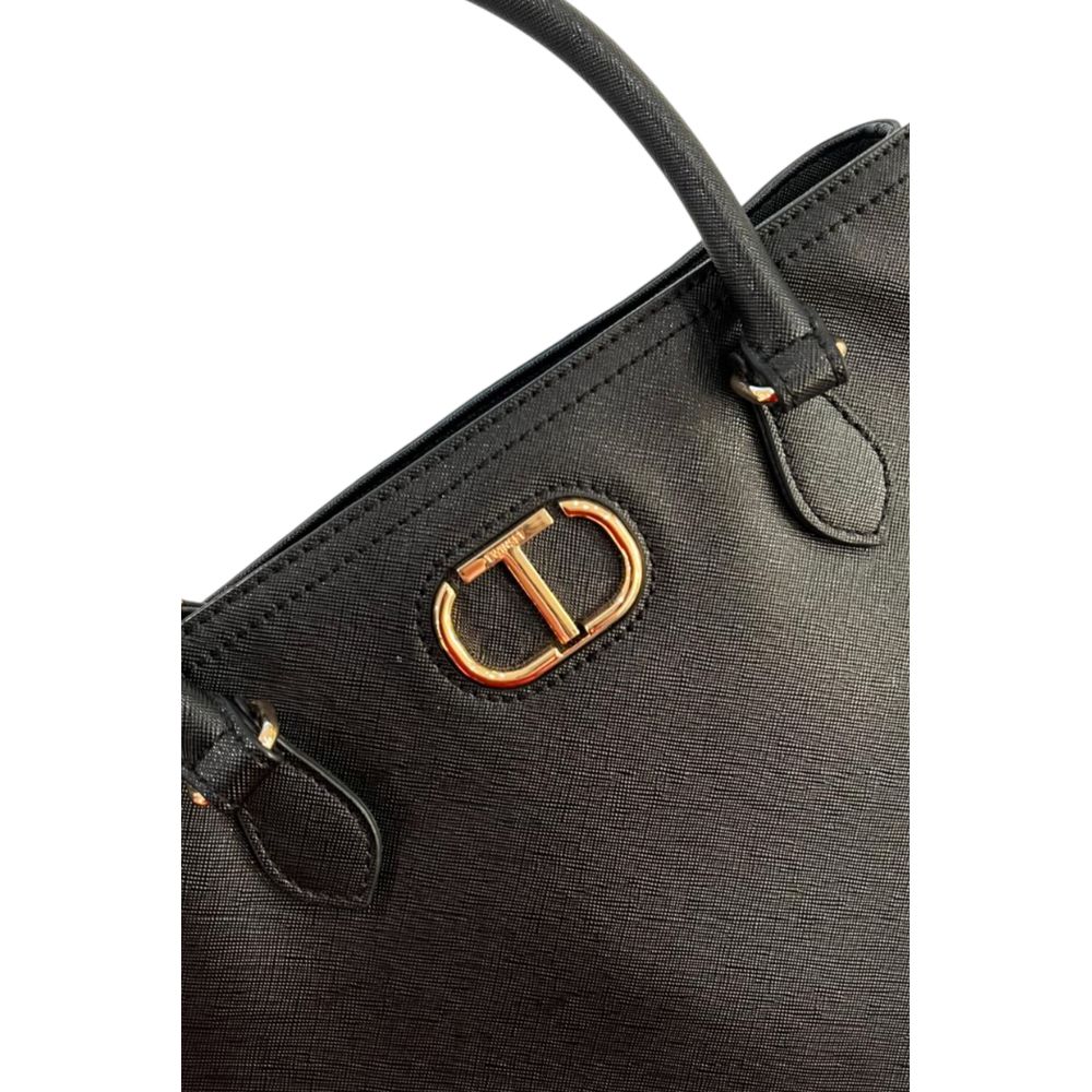 Yellow Polyurethane Women Shoulder Bag