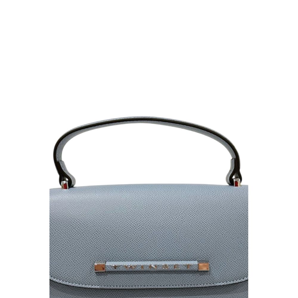 Blue PU Women Handbag