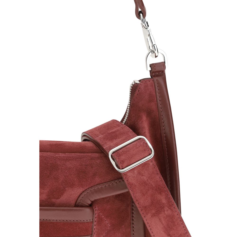 Bordeaux Calf Leather Bos Taurus Shoulder Bag