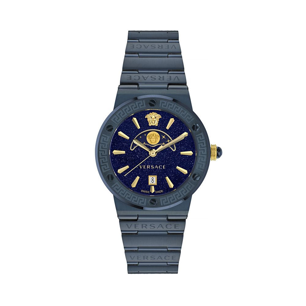 Blue Stainless Steel Dress Watch