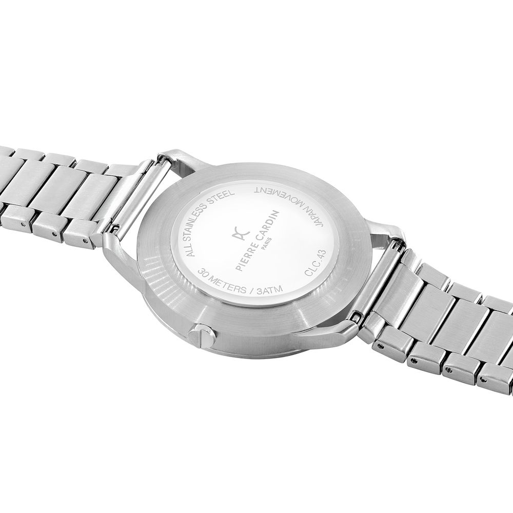 Gray Stainless Steel Dress Watch