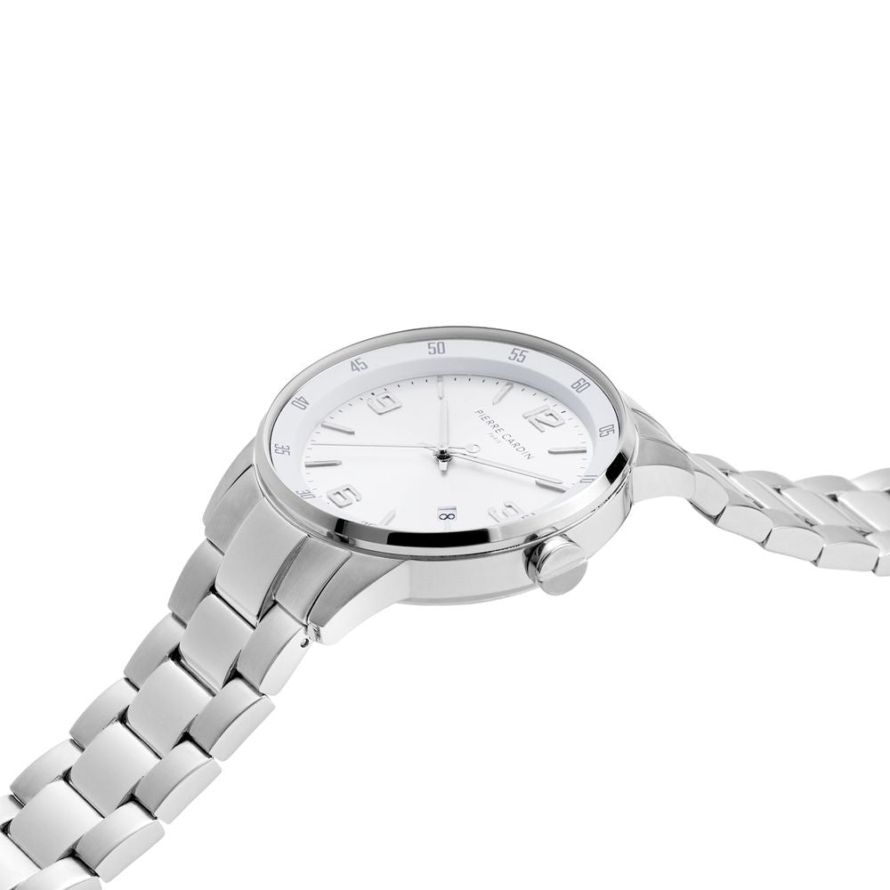 Gray Stainless Steel Dress Watch