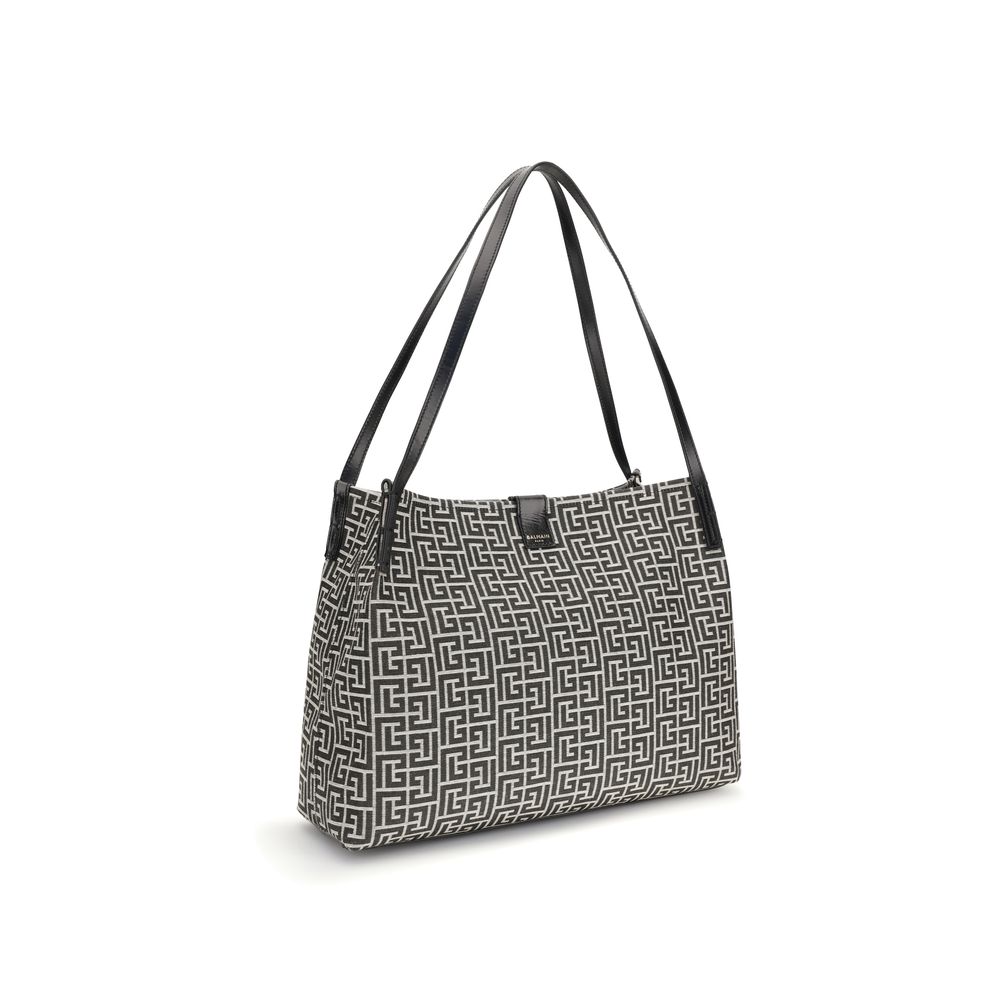 Black Cotton Shoulder Bag