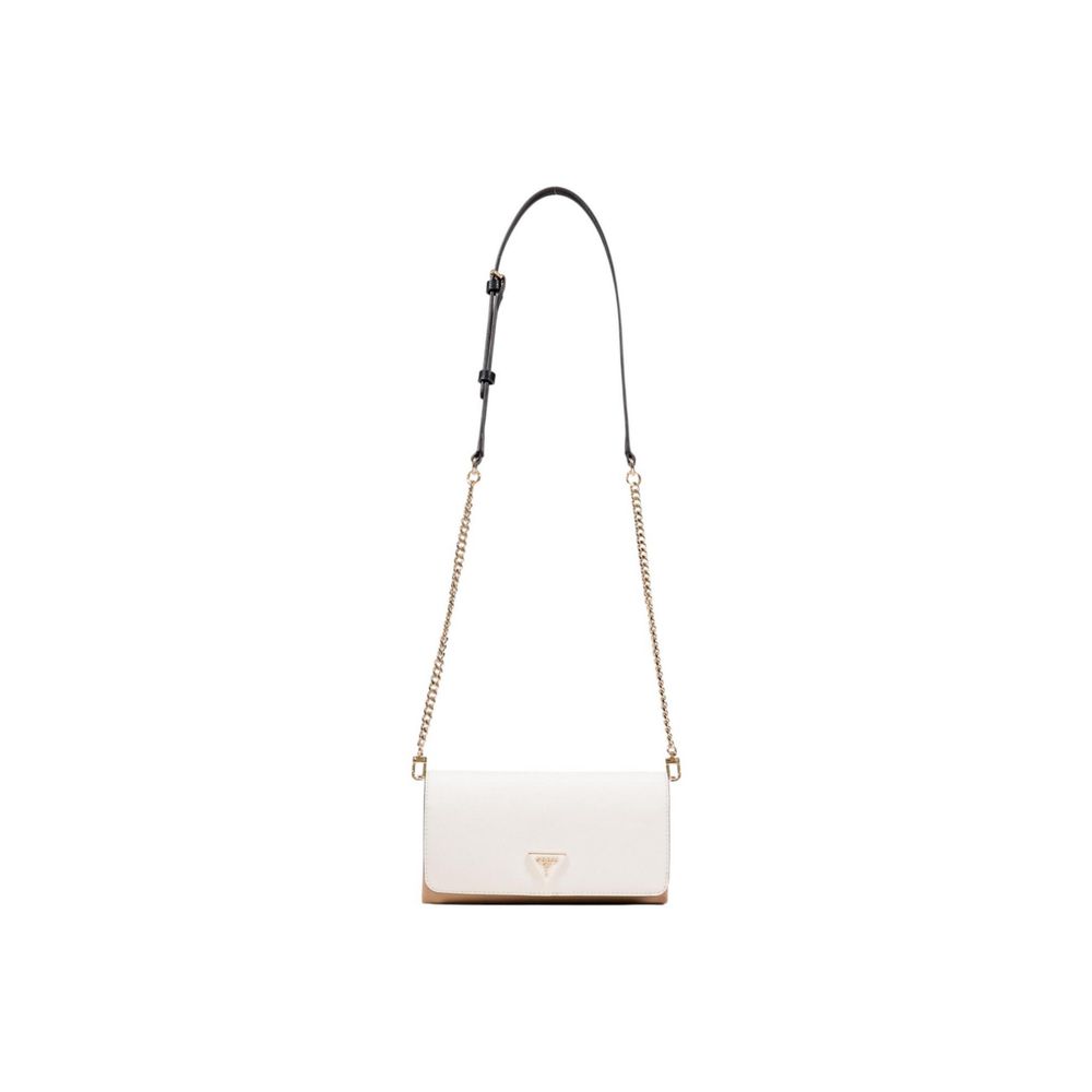 Beige Polyethylene Clutch Bag