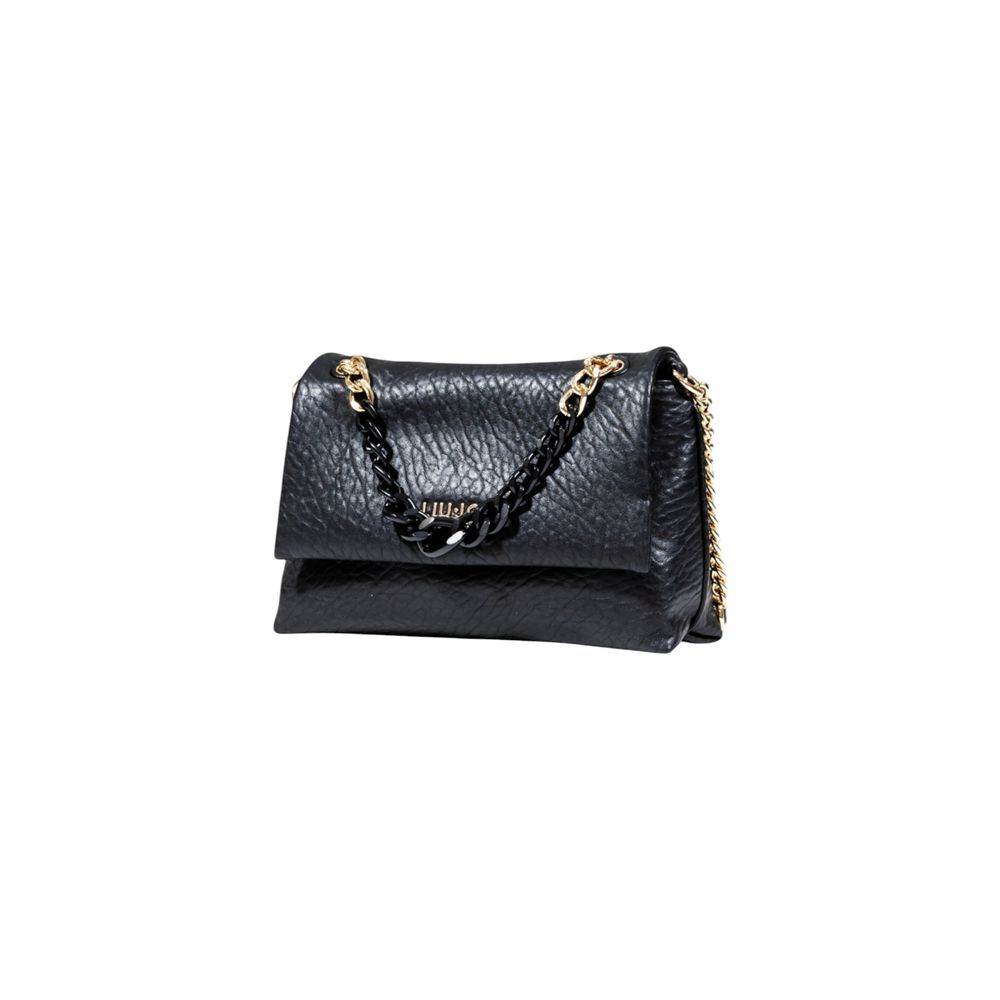 Black Polyester Handbag