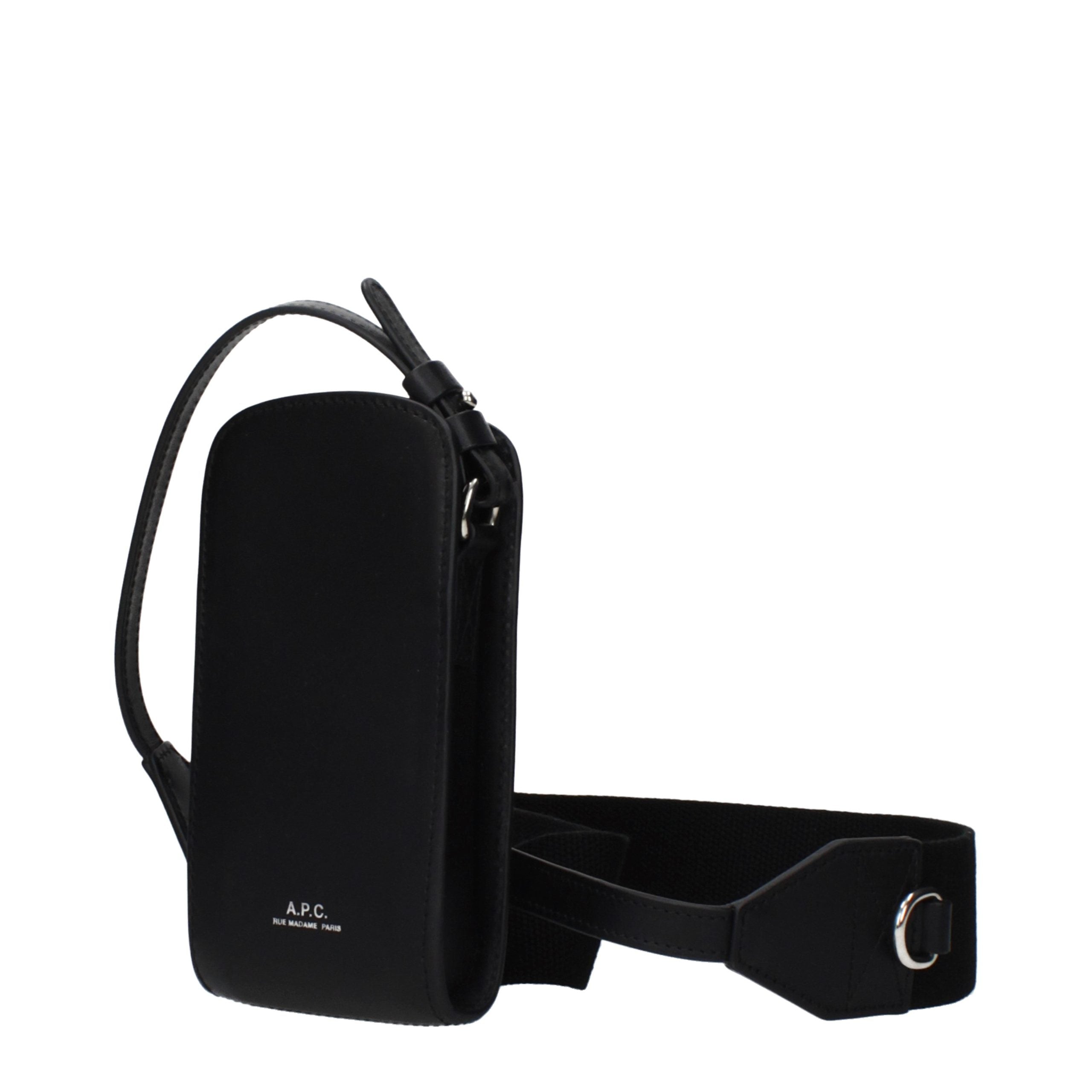 Black Leather Crossbody Bag