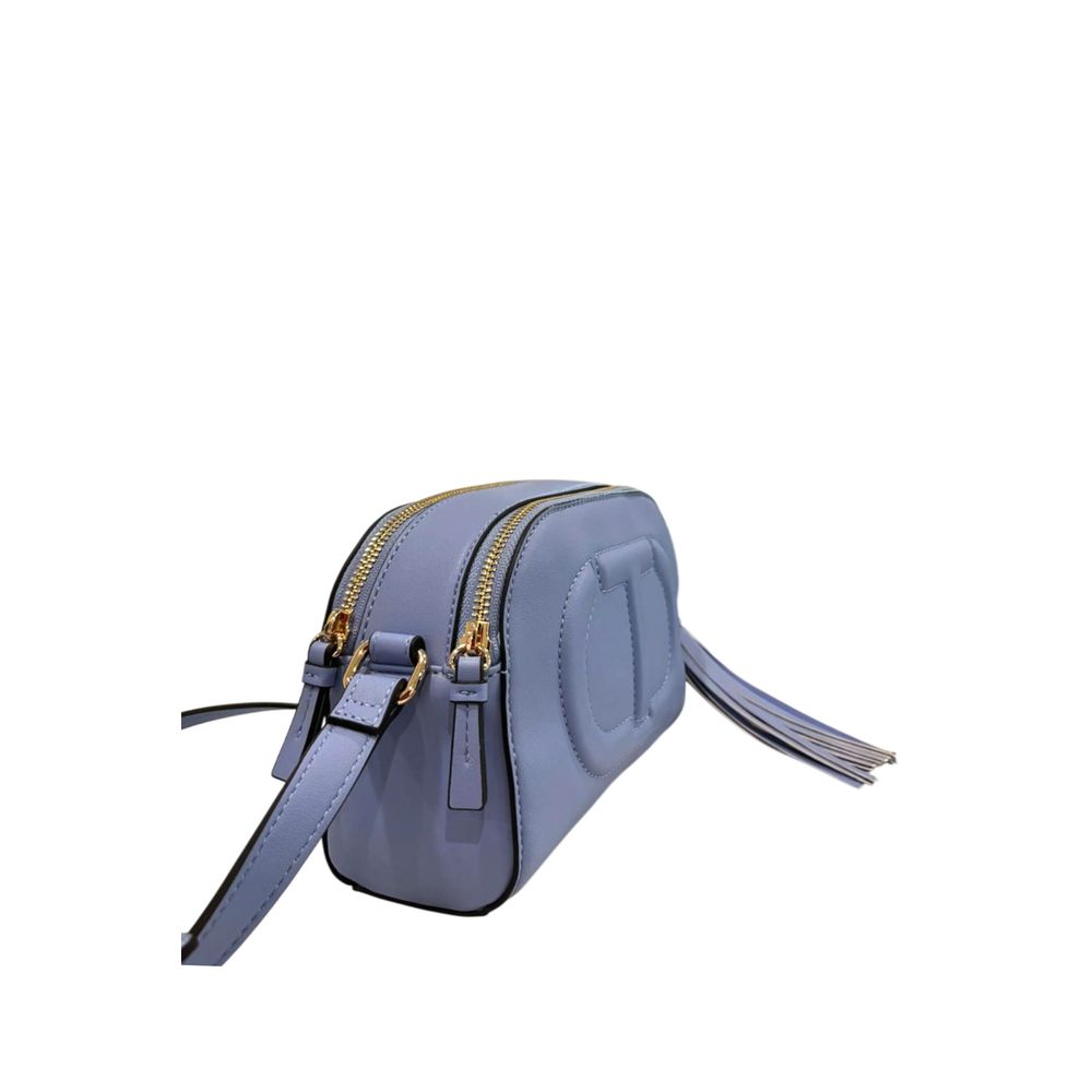 Dámská modrá PU crossbody kabelka