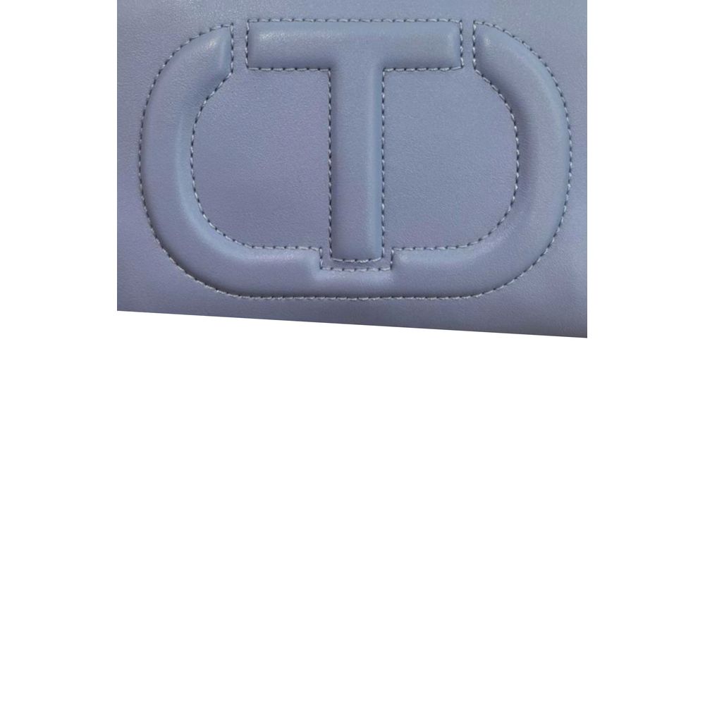 Dámská modrá PU crossbody kabelka