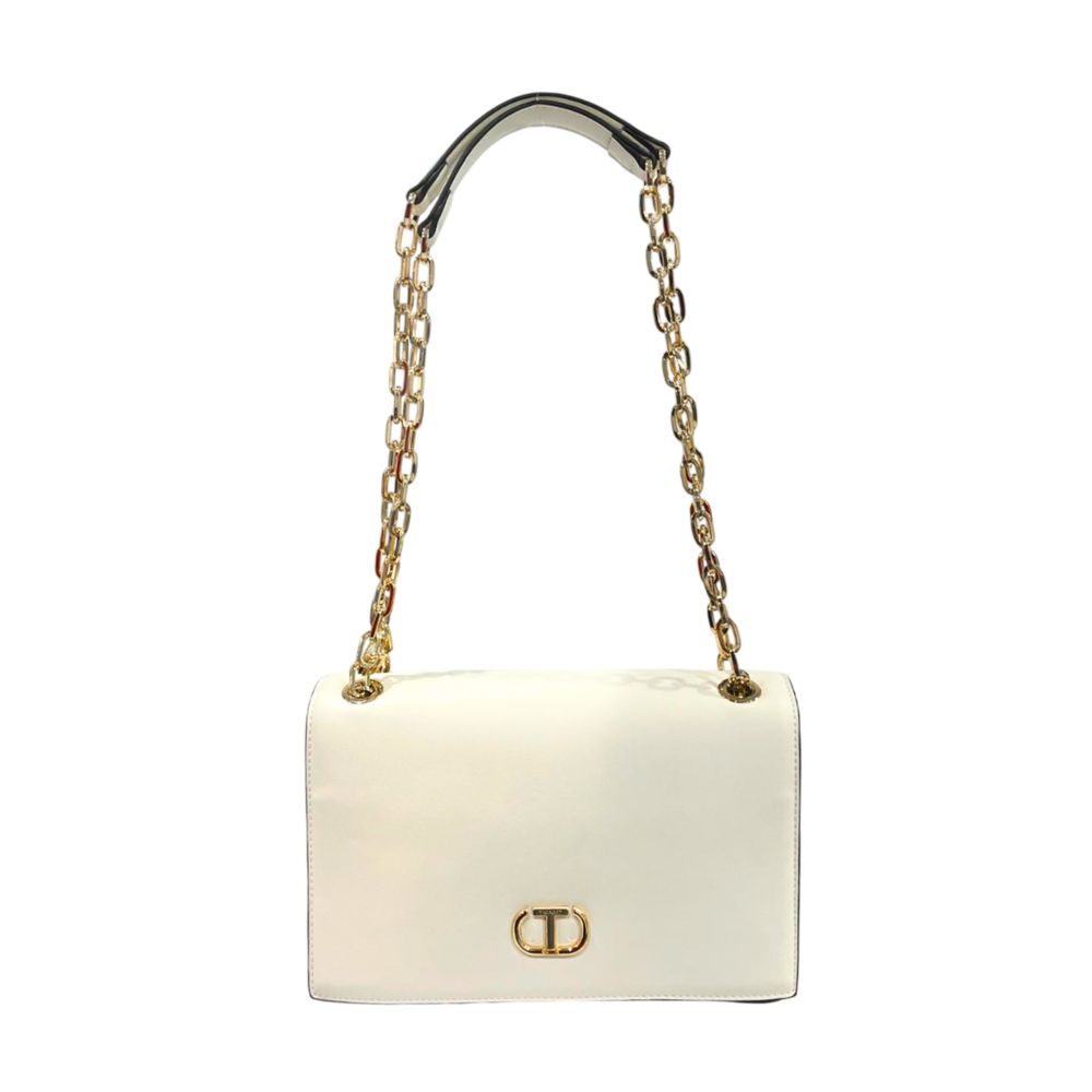 Bílá dámská crossbody kabelka z PU kůže