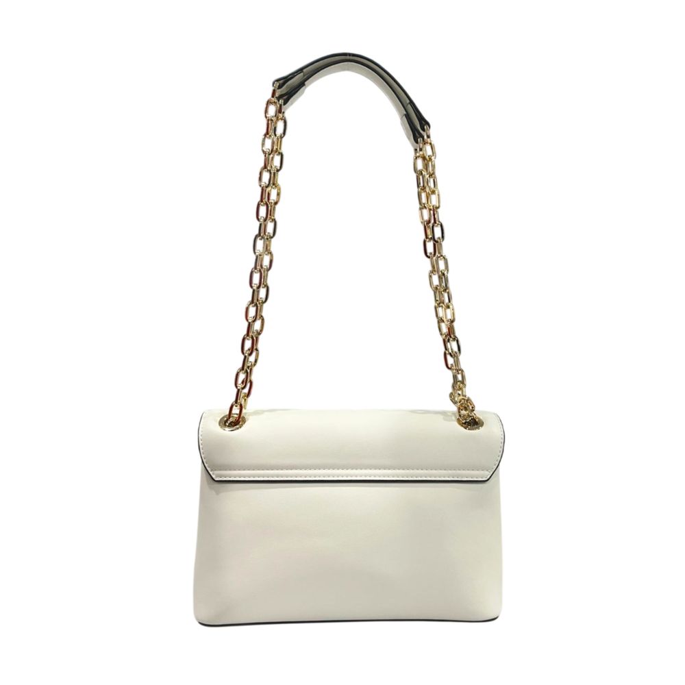 Bílá dámská crossbody kabelka z PU kůže