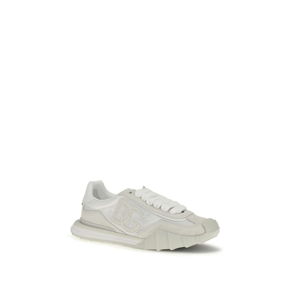 White Calf Leather Bos Taurus Athletic Sneakers