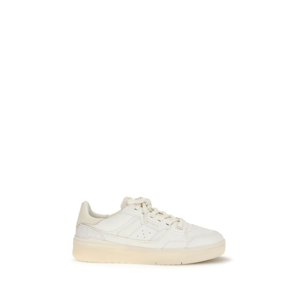 White Calf Leather Bos Taurus Low Top Sneakers
