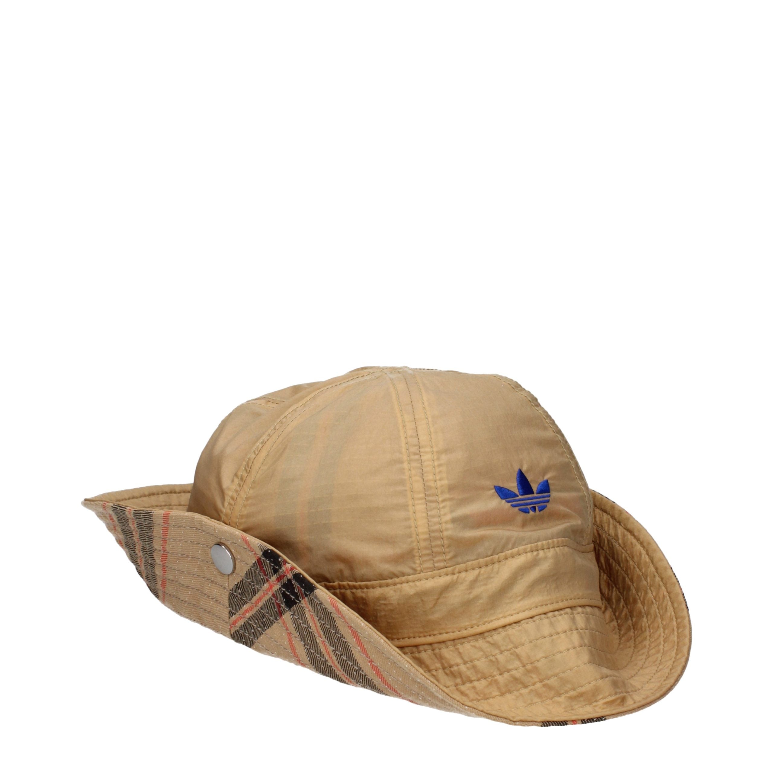 Beige Fabric Bucket Hat