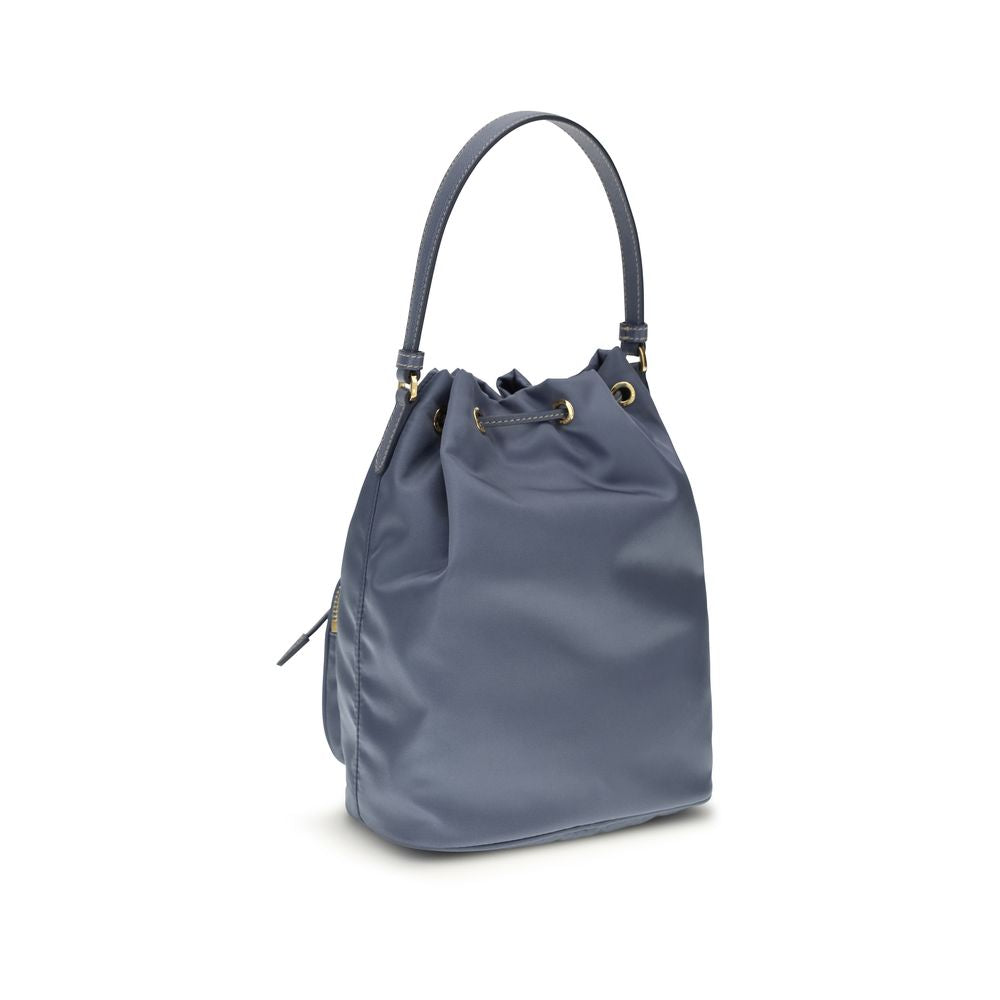 Blue Recycled Polyamide Backet Bag