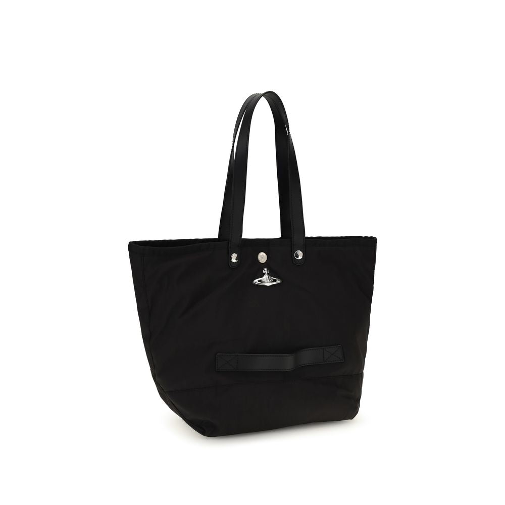 Black Polyester Shoulder Bag