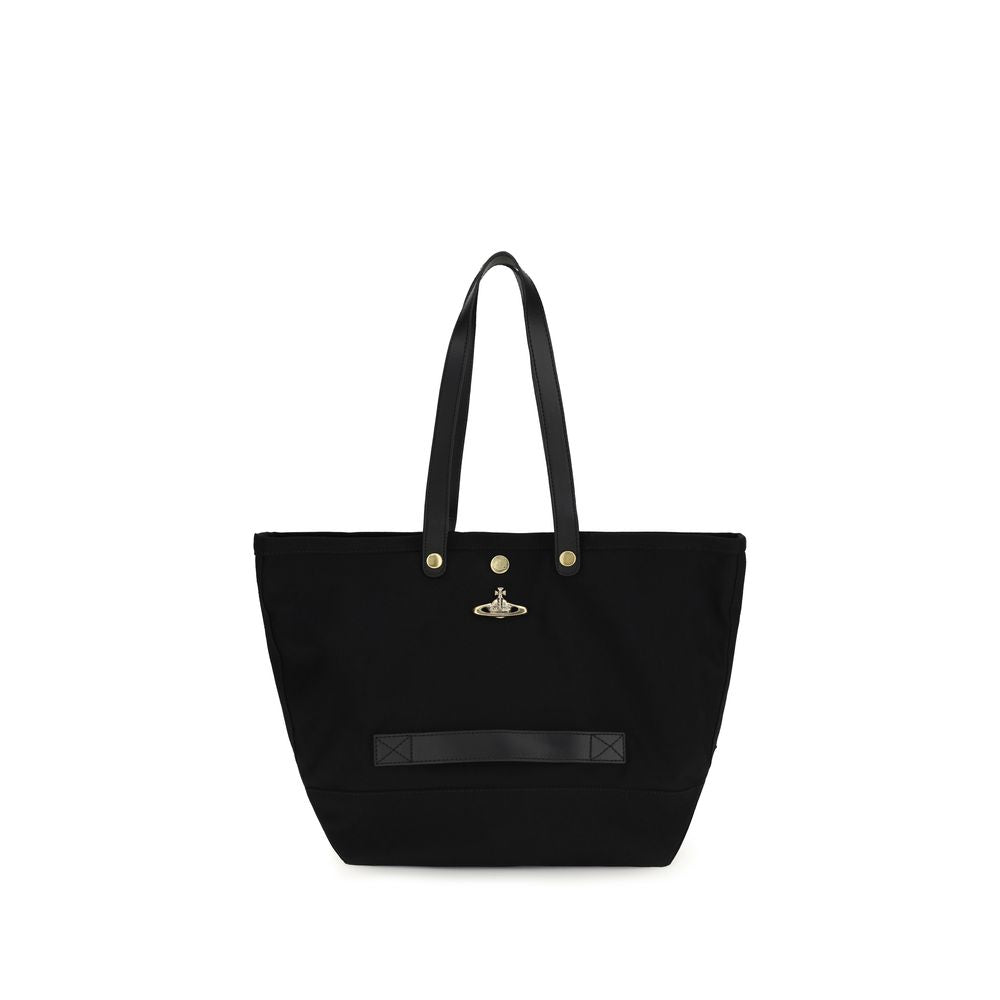 Black Polyester Shoulder Bag