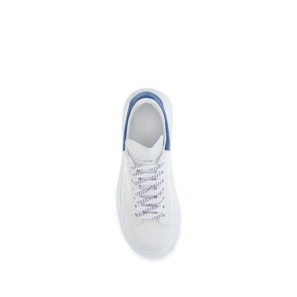 White Calf Leather Bos Taurus Platform Sneakers