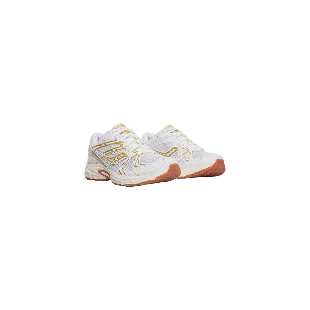 Bicolor Leather Athletic Sneakers
