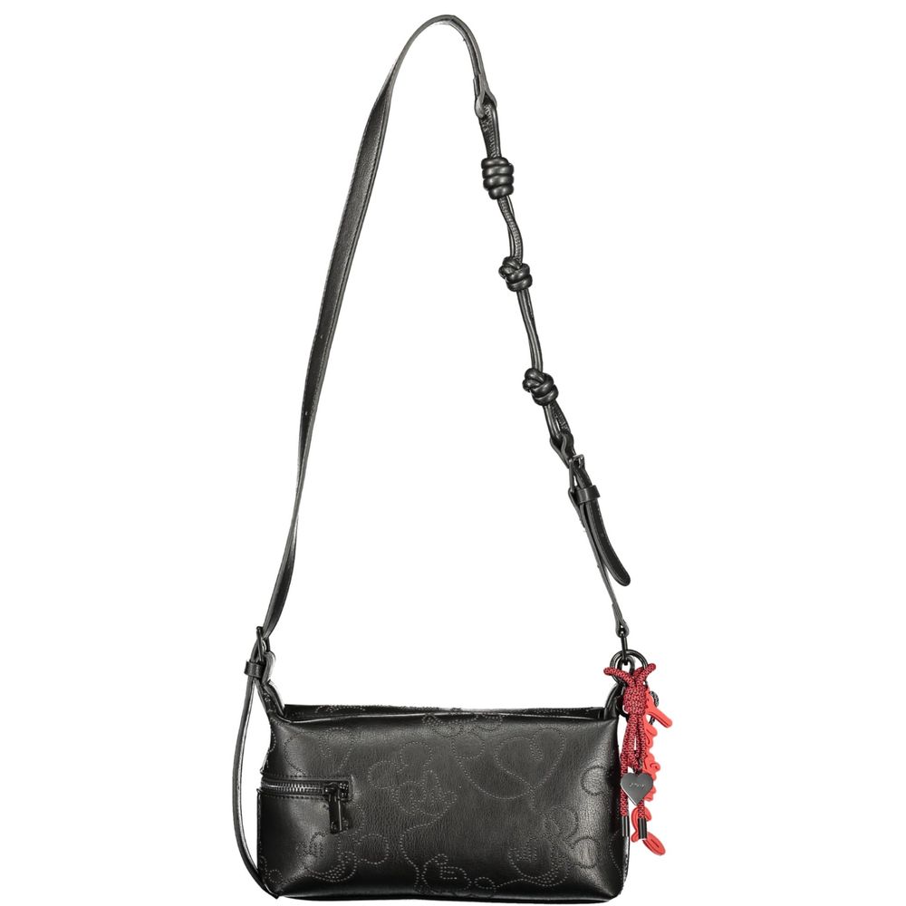 Black Polyurethane Women's Handbag