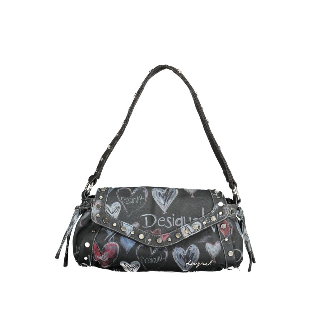 Black Polyester Women Bag