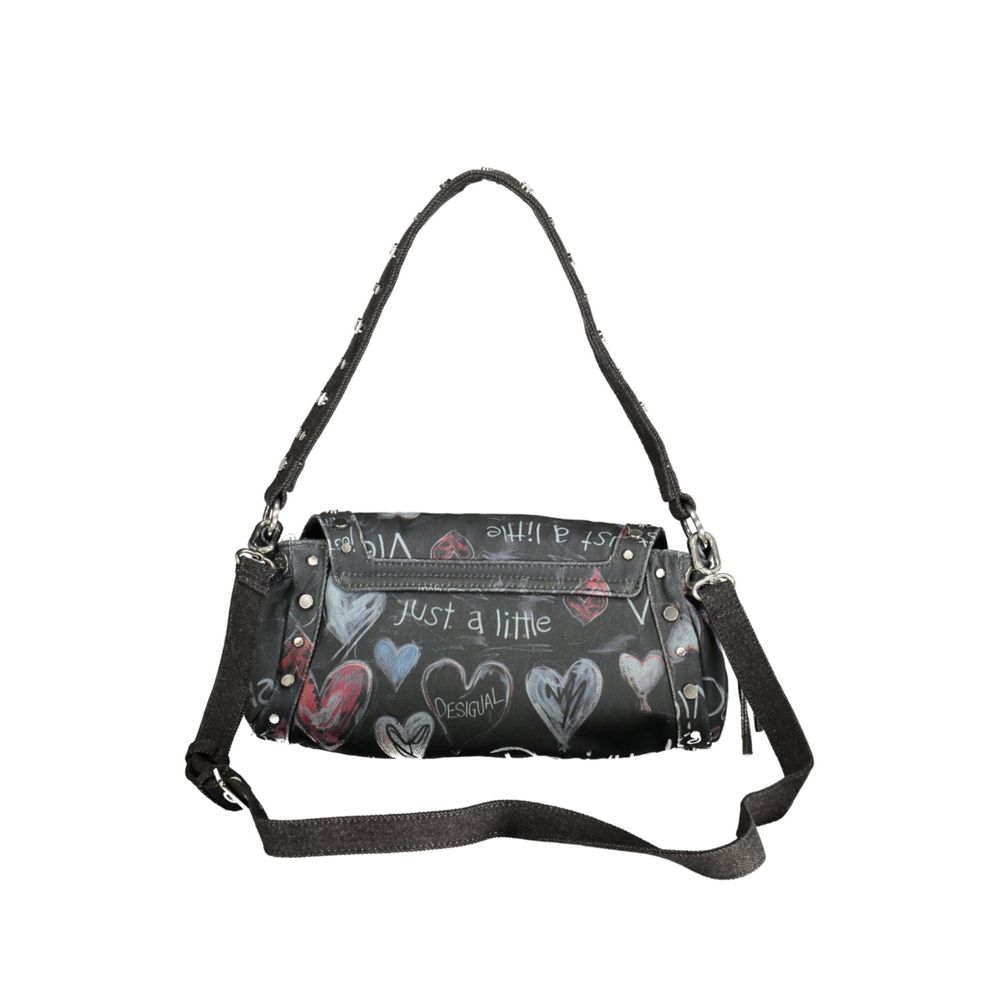 Black Polyester Women Bag