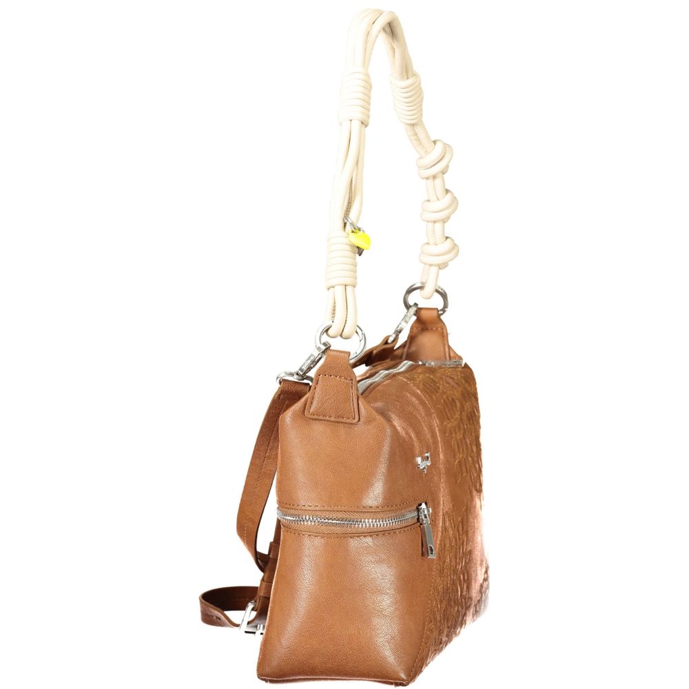Dámská polyuretanová taška přes rameno Marrone