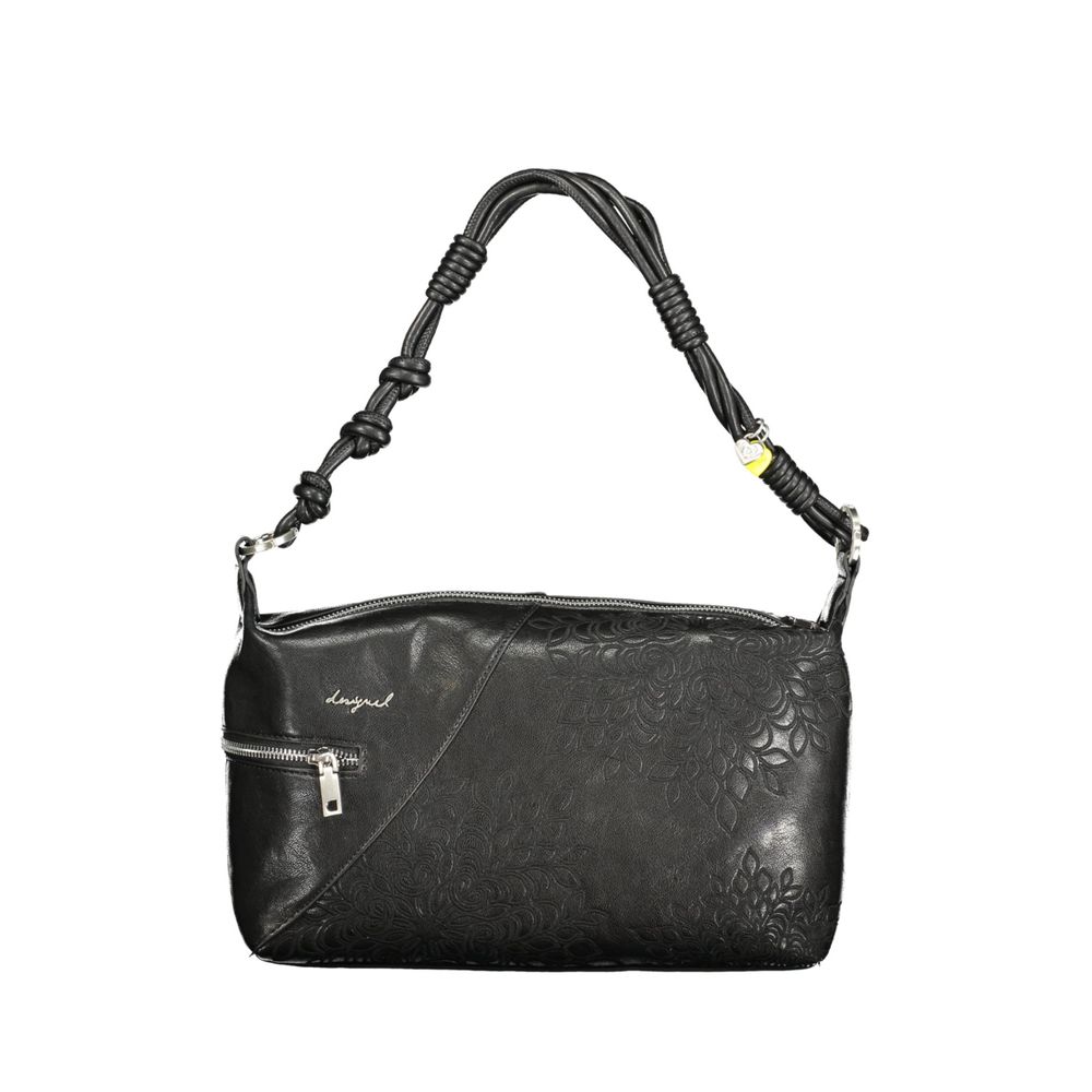 Black Polyurethane Women's Handbag