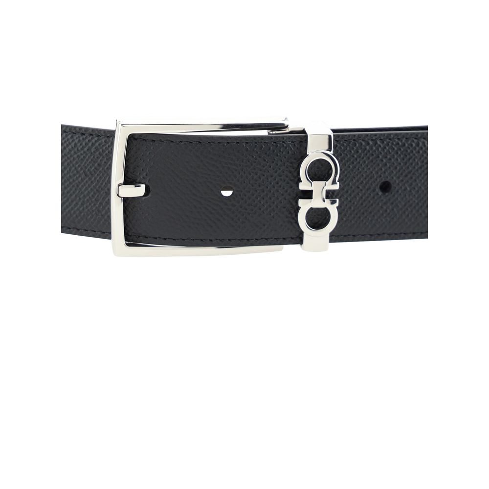 Black Leather Regular Belt