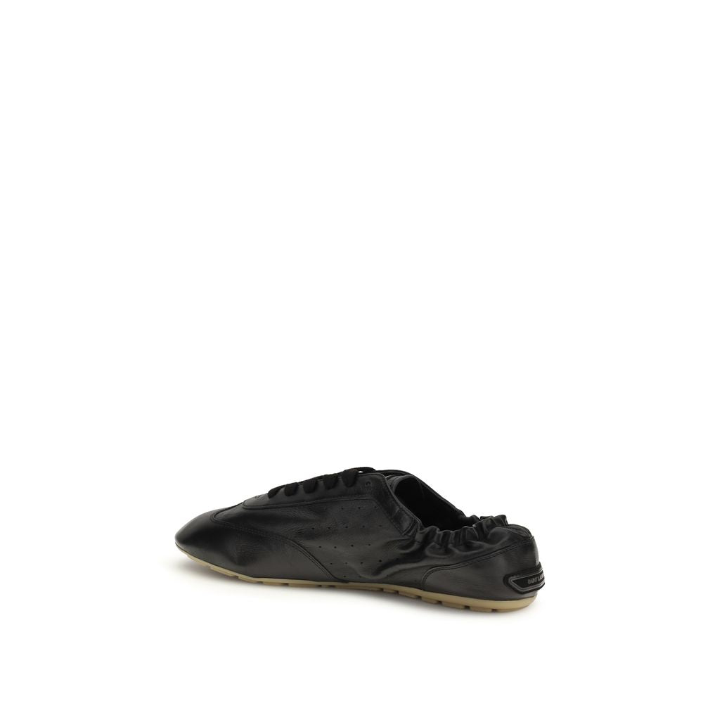 Black Calf Leather Bos Taurus Athletic Sneakers