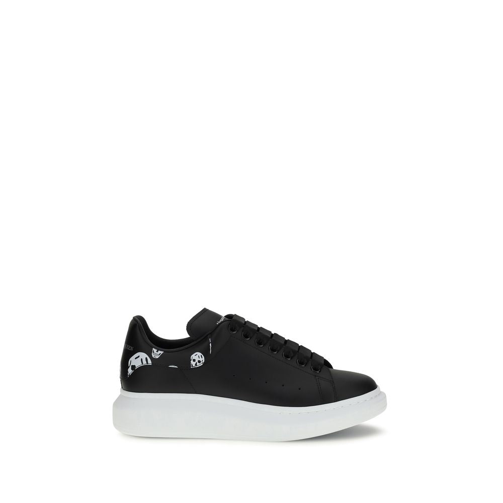Black Calf Leather Bos Taurus Chunky Sneakers